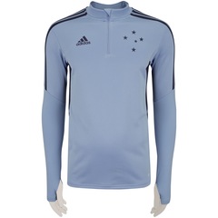 Blusa de Treino Moletom do Cruzeiro adidas Atletas - Masculina - Foto 1