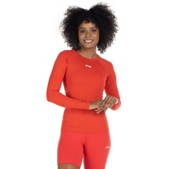 Camiseta Fila Manga Longa Compress Skin com Proteção Solar UV - Feminina - Foto 2