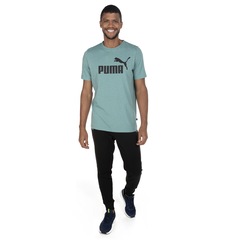 Camiseta Puma Manga Curta Essentials Heather - Masculina - Foto 4