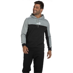 Blusa de Moletom Puma Masculina com Capuz Essentials Block Fl - Foto 2