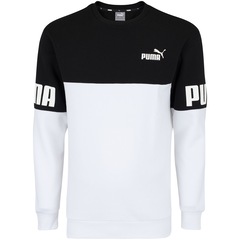 Blusa de Moletom Puma Masculina Power Colorblock Crew FL - Foto 5