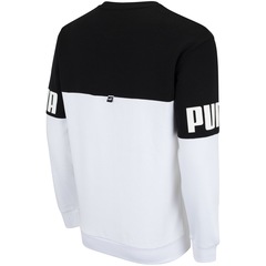 Blusa de Moletom Puma Masculina Power Colorblock Crew FL - Foto 8