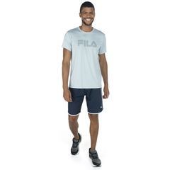 Camiseta Fila Manga Curta Basic Run Print - Masculina - Foto 4