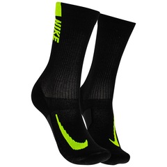 Kit Meia Cano Médio Nike Multiplier Corrida 2 Pares Adulto - Foto 3