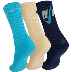 Kit de Meias Nike Everyday Plus Cush Crew - 3 Pares - 39 a 43 - Foto 2