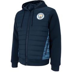 Jaqueta Padding de Moletom Manchester City com Capuz Masculina - Foto 3
