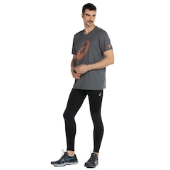 Camiseta ASICS Manga Curta Logo Espiral Crepe Okinawa - Masculina - Foto 4