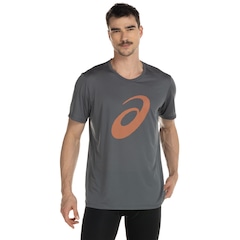 Camiseta ASICS Manga Curta Logo Espiral Crepe Okinawa - Masculina - Foto 2