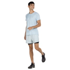 Camiseta Cava Raglan Oxer Manga Curta Mesh Run For It - Masculina - Foto 4