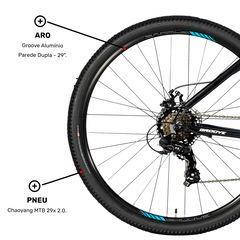Mountain Bike Groove Hype 10 - Aro 29 - Freio a Disco Mecânico - Câmbio Shimano - 21 Marchas - Foto 6