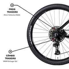 Mountain Bike Groove SKA 50 - Aro 29 - Freio Disco Hidráulico - Câmbio Sram Eagle-12 Marchas - Foto 8
