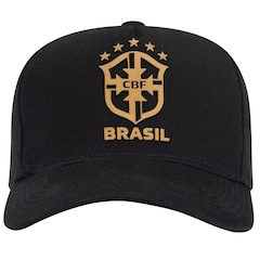 Boné do Brasil CBF Aba Curva Snapback Preto - Adulto - Foto 3
