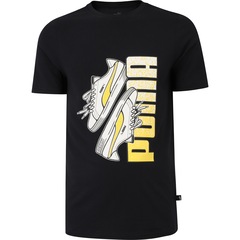 Camiseta Puma Manga Curta Sneaker Graphic - Masculina - Foto 1