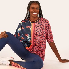 Camiseta Farm Manga Curta Maxi Dry Fit Tucano de Listras - Feminina - Foto 6