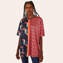 Camiseta Farm Manga Curta Maxi Dry Fit Tucano de Listras - Feminina - Foto 1