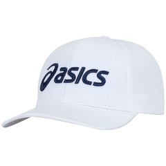 Boné Asics Aba Curva Strapback Em Sarja Com Bordado 3D - Adulto - Foto 1