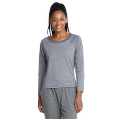 Camiseta Oxer Manga Longa Essential Confort - Feminina - Foto 2