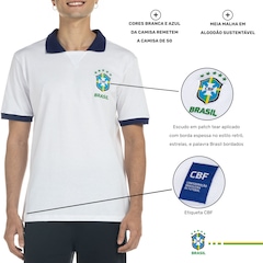 Camisa do Brasil Polo CBF - Masculina - Foto 3