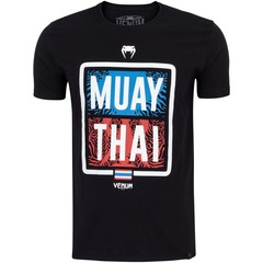 Camiseta Venum Manga Curta Muay Thai Lumpinee - Masculina - Foto 4