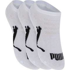 Kit de Meias Puma Sapatilha Invisivel com 3 Pares 25 a 28 - Infantil - Foto 3