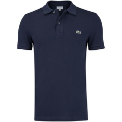 Camisa Polo Lacoste Slim Fit Solid - Masculina - Foto 4