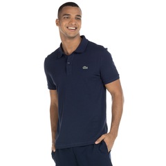Camisa Polo Lacoste Slim Fit Solid - Masculina - Foto 2
