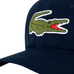 Boné Lacoste Aba Curva Strapback Navy 166 - Adulto - Foto 5