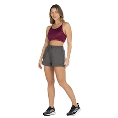 Top Fitness Sem Bojo Oxer Média Sustentação Cirre Recorte Lateral - Adulto - Foto 4