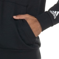 Blusa de Moletom adidas Masculina com Capuz Logo Linear - Foto 5