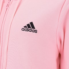 Jaqueta de Moletom adidas com Capuz Logo Linear Zipper - Feminina - Video 1