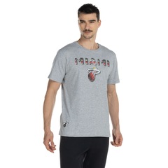 Camiseta Miami Heat Manga Curta NBA - Masculina - Foto 4