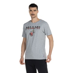 Camiseta Miami Heat Manga Curta NBA - Masculina - Foto 2
