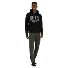 Blusão de Moletom Brooklyn Nets NBA com Capuz - Masculino - Foto 4
