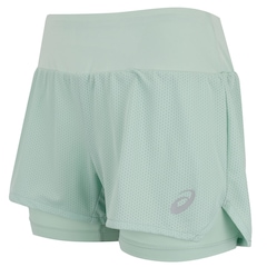 Short Feminino ASICS Duplo de Malha - Foto 1