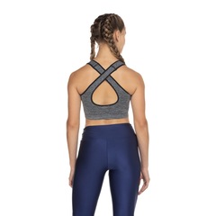 Top Fitness com Bojo Oxer Baixa Sustentação sem Costura Alça Cruzada - Adulto - Foto 4