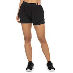 Short 2 em 1 Bolso Interno Feminino Oxer Duplo Laser Cut - Foto 3