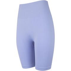 Bermuda Cós Médio Sem Costura Feminina Oxer Sem Costura Yoga - Foto 4