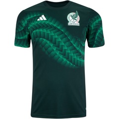 Camisa Pré Jogo Seleção do México 22/23 adidas - Masculina - Foto 1