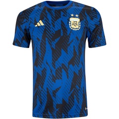 Camisa Pré Jogo Seleção da Argentina 22 adidas - Masculina - Foto 1
