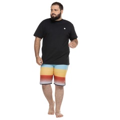 Camiseta Plus Size Fatal Manga Curta Fas Básica 26007 - Masculina - Foto 4