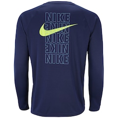 Camiseta Nike Manga Longa com Proteção Solar Block Logo - Masculina - Foto 7