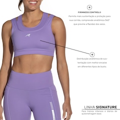Top Fitness sem Bojo Authen Alta Sustentação Signature 2 Em 1 Power - Adulto - Foto 3