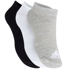 Kit de Meias adidas Cano Baixo com 3 Pares - Adulto - Foto 3