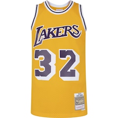 Camiseta Regata Los Angeles Lakers NBA Mitchell & Ness Swingman Home Jersey - Masculina - Foto 9