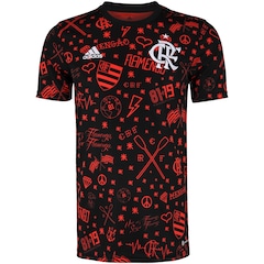 Camisa do Flamengo Pré-Jogo 22 adidas - Masculina - Foto 1