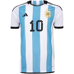 Camisa Argentina I 22 Messi 10 adidas - Masculina - Foto 1