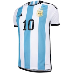 Camisa Argentina I 22 Messi 10 adidas - Masculina - Foto 3