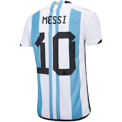 Camisa Argentina I 22 Messi 10 adidas - Masculina - Foto 4