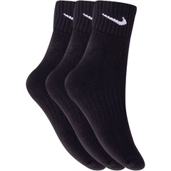 Kit de Meia Nike Everyday Cushioned Value - 3 Pares - 39 a 43 - Foto 1