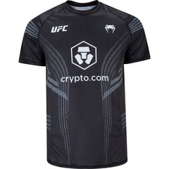 Camiseta Venum Manga Curta UFC Authentic Fight Night - Masculina - Foto 1